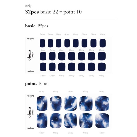 Nib- Ohora- pedi gel nails- blue water - Picture 3 of 6